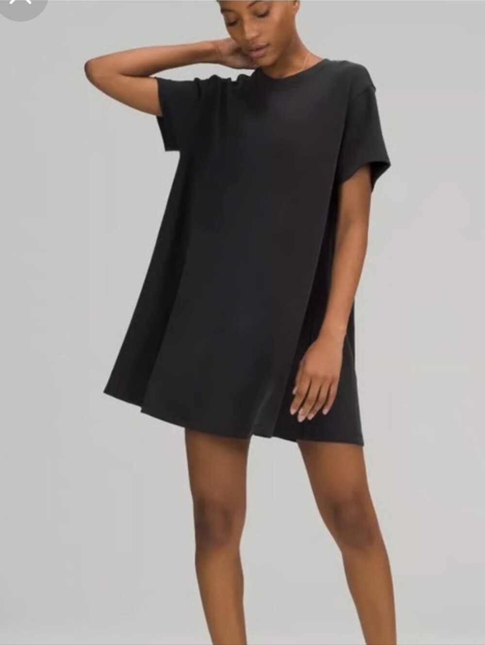 Lululemon All Yours Tee Dress Scuba Jersey Black